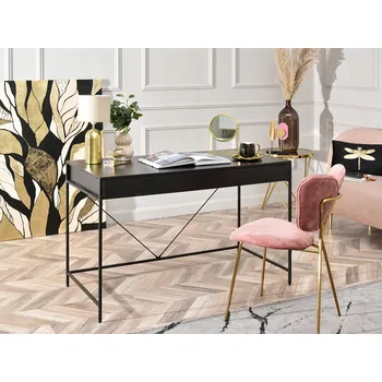 Psací stůl Obdélníkový psací stůl Mebel-Partner 123 x 60 x 76 cm černý