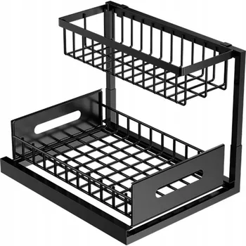 police ORGANIZÉR DO SKŘÍŇKY 2-PATROVÝ VYSOUVACÍ ČERNÝ NA KOŘENÍ A ČISTICÍ PROSTŘEDKY