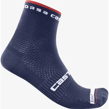 Pánské oblečení ponožky Castelli Rosso Corsa Pro 9 Sock Belgian Blue S/M