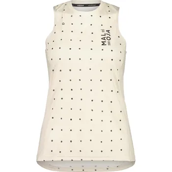 cyklistický dres dámský dres bez rukávů Maloja GrandvaliraM. Top glacier milk bubbledots L