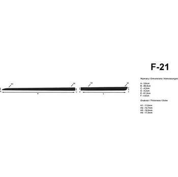 Lišta karosérie Lišty dveří Ssangyong Korando, 2011 ->, F21