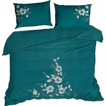 Povlečení Povlečení s výšivkou květin 160x200 bavlněný satén