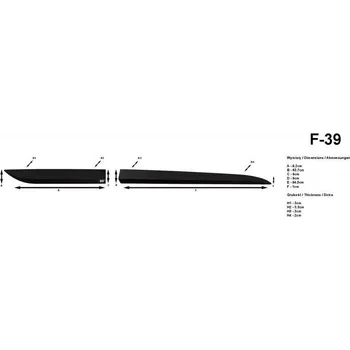 Lišta karosérie Lišty dveří Hyundai i40, 2011 ->, 5 dveří