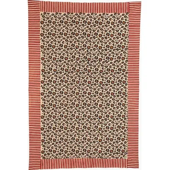 Přehoz na lůžko Bavlněný přehoz Doing Goods Leopard Single 220 x 140 cm 1.40.30.085.070.4 vícebarevná MLC