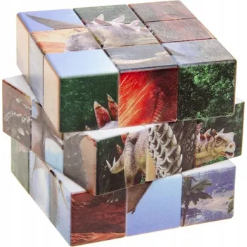 Hlavolam Kouzelná kostka Dinosauři logická hra hlavolam