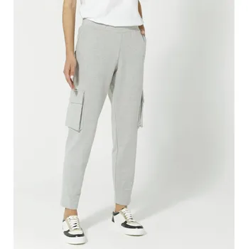 Dámské kalhoty Jogging sportovní kalhoty s kapsami šedý melír 46/48