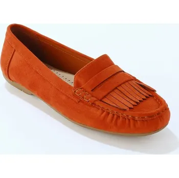 Dámské mokasíny Pružné mokasíny z mikrovlákna terakota 36