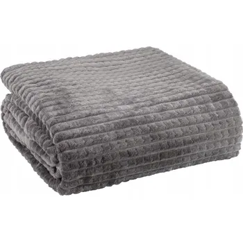 Prostěradlo Fleecová deka Hagtorn 140 cm x 200 cm šedá