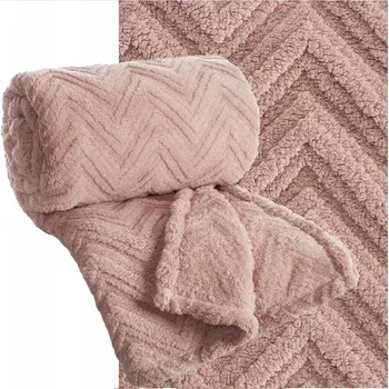 Prostěradlo Deka Eurofirany polyester 170 cm x 210 cm růžová