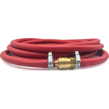 Příslušenství ke kompresoru Pneumatická hadice ke kompresoru Gumová Nešpinící S objímkami 40m