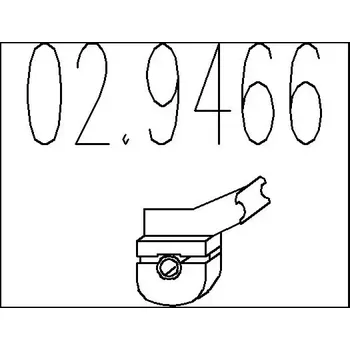 Auto-moto MTS Zarážka tlumiče výfuku MTS 02.9466