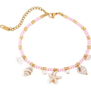 Náramek ELENYS Calypso – pozlacený náramek na nohu 18K žluté zlato Délka náramku: 21+5 cm / max. 26 cm