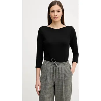 Bavlněné tričko s dlouhým rukávem United Colors of Benetton 3GA8D10C4 černá 99X, vel. XXS