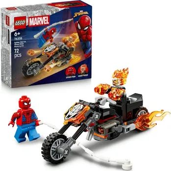Hračka LEGO Marvel 76335 Spider-Man vs Ghost Rider na motorce