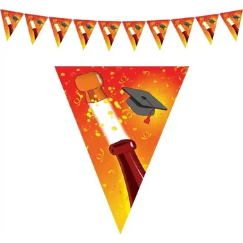 Plastová girlanda vlajková promoce 5m