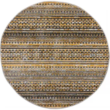 Kusový koberec Santiago Camino Yellow kruh - doprava zdarma