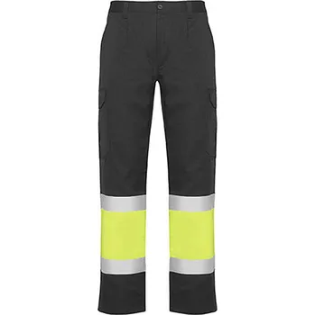 Pánská móda Roly Pánské reflexní kalhoty Naos Barva: modrošedá/svítivá žlutá (23221), Velikost: 56