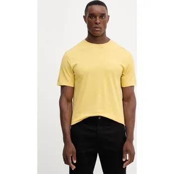 Pánská móda Bavlněné tričko United Colors of Benetton 3U53J1F15 žlutá 17A, vel. L