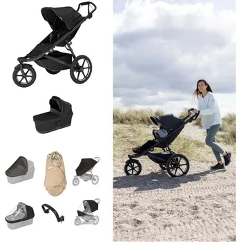 Kočárek THULE Urban Glide 3 Kočárek od narození Set E - Black/Beige