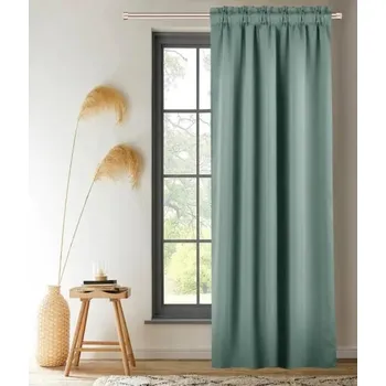 Závěs BytoTex Zatemňovací závěs na pásce Joana 140x250 cm, zelený (cena za 1 kus)