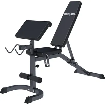 Gorilla Sports Polohovatelná šikmá lavice, nosnost 250 kg