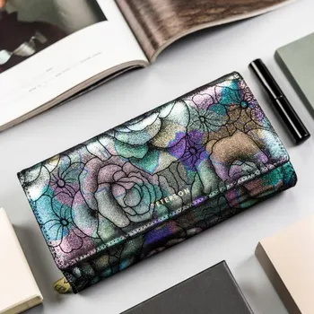 Peněženka Dámská kožená peněženka Peterson PTN 42100-MD zelená