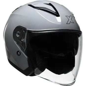 Helma na motorku ROXAR ORLANDO EVO OTEVŘENÁ MOTOCYKLOVÁ PŘILBA ŠEDÁ S BLENDOU VELIKOST M - 5 LET ZÁRUKA