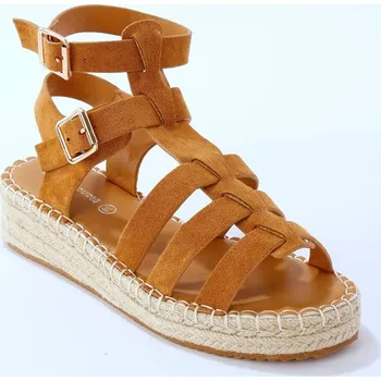 Dámské sandále Páskové sandály římanky karamelová 39