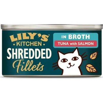 Krmivo pro kočku 24x70g Lily's Kitchen drcené filety z tuňáka a losos vlhké krmivo pro kočky