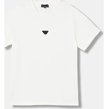 Chlapecké tričko Dětské bavlněné tričko Emporio Armani EB000943.AF13715 bílá 00X, vel. 176