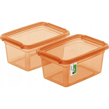 Dóza na potraviny Sada barevných dóz BaseStore 2x 1,5L na uskladnění potravin