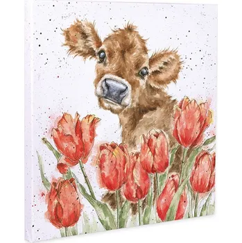 Obraz Wrendale Designs Obraz Wrendale Designs "Bessie", 20x20 cm - Kráva