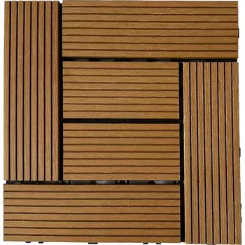 Venkovní dlažba WPC dlaždice LEGI STYLE 30 x 30 cm, teak