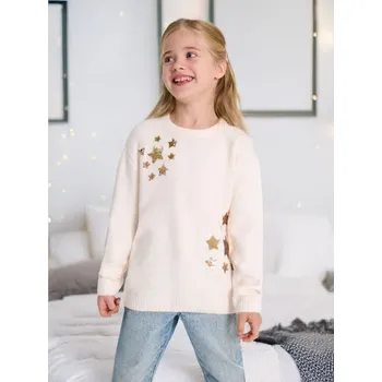 Dívčí svetr Sinsay - Svetr - krémová - 545AV-01X - 545AV-01X-128-1