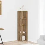 vidaXL Rohová skříňka dub artisan 33 x 33 x 132 cm kompozitní dřevo