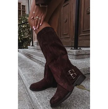 Dámské kozačky Boto Zateplené dámské kozačky s klipsy Umbria Barva: Béžová, Velikost: 40