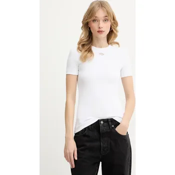 Pánské oblečení Tričko Diesel T-RIBBER-OD A21723.0EJAI bílá 00X, vel. L