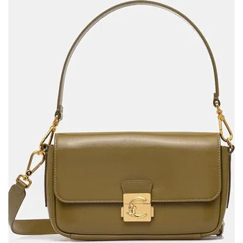 Kabelka Kožená kabelka Coccinelle C-ME LOCK E1.U4M.12.02.01 zelená 81X, vel. ONE SIZE