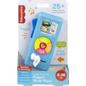 Hračka pro nejmenší FISHER PRICE. HUDEBNÍ PŘEHRÁVAČ 123 - SKVĚLÁ SENZORICKÁ HRAČKA PRO NEJMENŠÍ