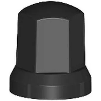 Matice Kryty šroubů matice kol 32 mm výška 50 mm černá, plastová