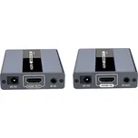 PremiumCord HDMI extender na 120m přes jeden kabel Cat5/6, bez zpoždění
