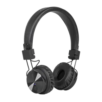 Sluchátka Kruger&Matz Bezdrátová sluchátka na uši Wave BT černá