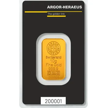 Argor-Heraeus S.A. Zlatý slitek 10 g