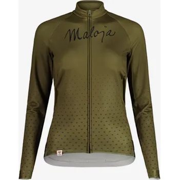 cyklistický dres dámský dres s dlouhým rukávem Maloja HaslmausM. 1/1 moos XS
