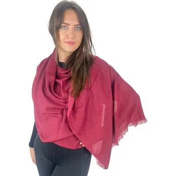 Šátek Dámský šátek 90 x 175 cm Jemný vzor 23-10 - bordó