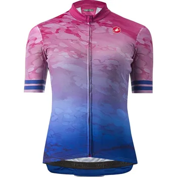 cyklistický dres dámský dres Castelli Marmo Jersey Multicolor Amethyst M
