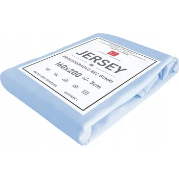 Prostěradlo Prostěradlo jersey bez gumy 160x200 modré