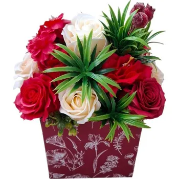 umělá květina made by ANTEROS Mýdlová kytice dekorační z mýdlových květů Vášeň