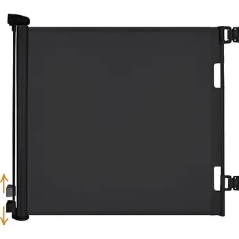 Příslušenství pro čtečku elektronické knihy MOMCOZY BEZPEČNOSTNÍ BRANKA DO DVEŘÍ A NA SCHODY ROLETOVÁ 140 CM ČERNÁ