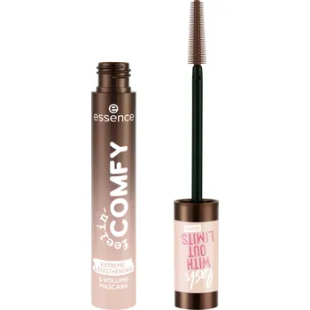 Řasenka essence feelin' comfy řasenka lash WITHOUT LIMITS EXTREME LENGTHENING & VOLUME hnědá